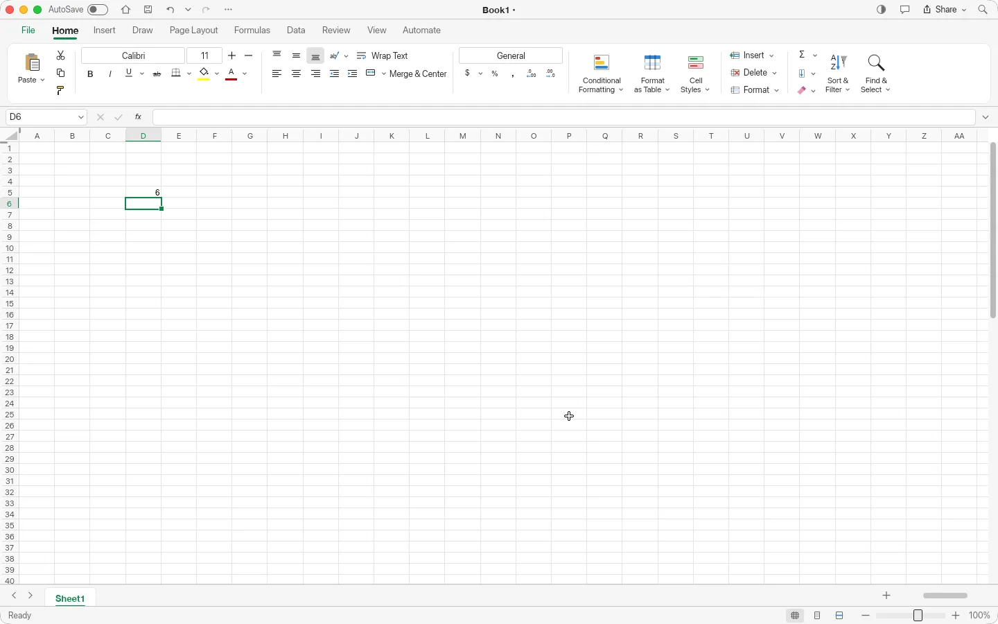 GridCraft for Mac with the formula bar showing =SUM(1,2,3) and the cell showing 6