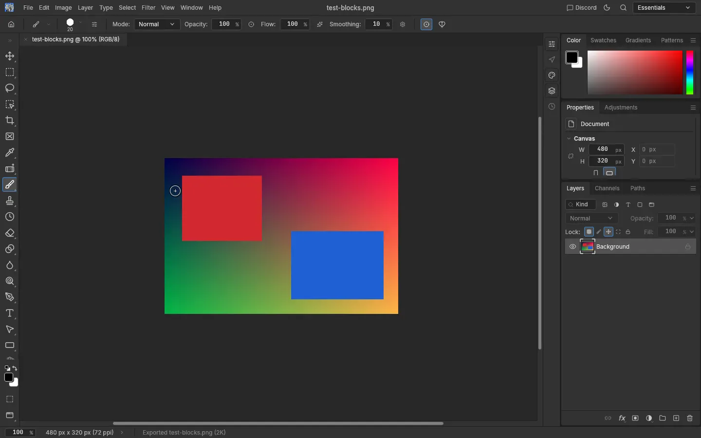 PhotoCraft Quick Export producing a PNG